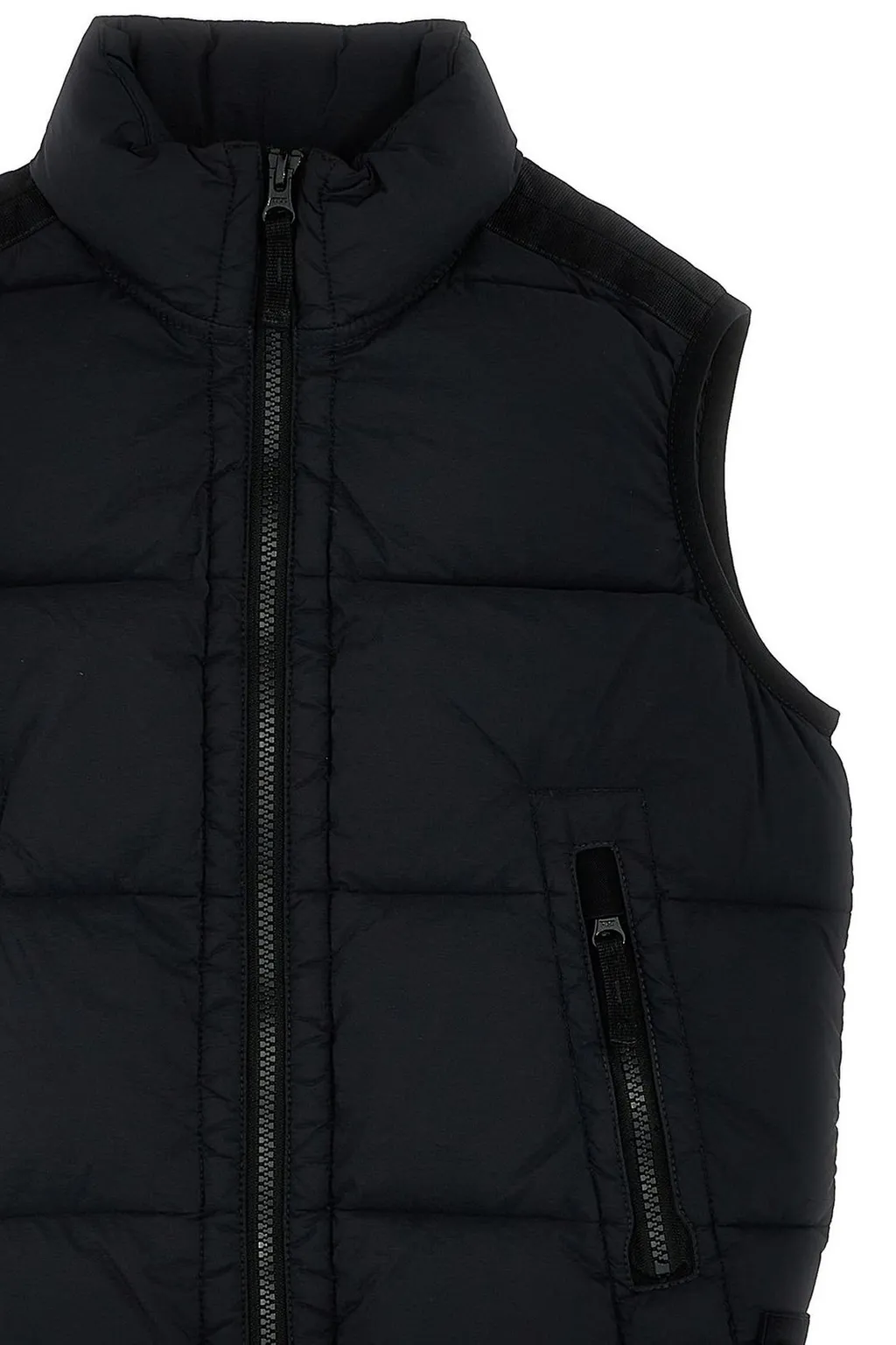 Stone Island Junior Compass-Badge Zipped Padded Gilet