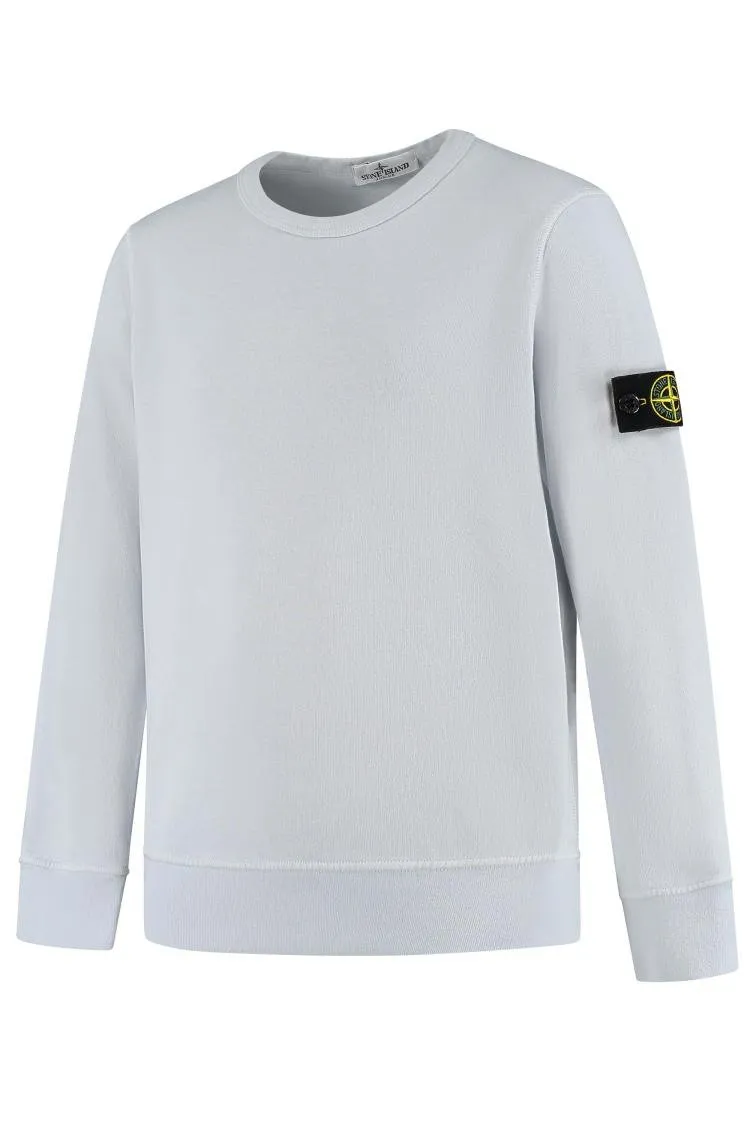 Stone Island Junior Logo-Patch Crewneck Sweatshirt
