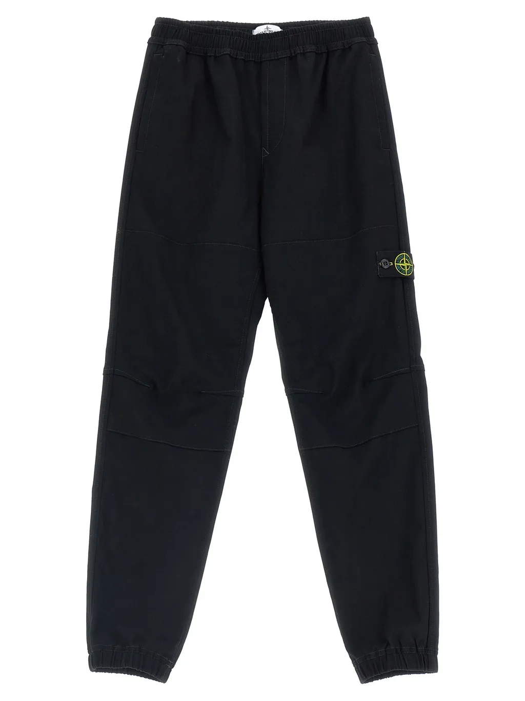 Stone Island Junior Logo Patch Tapered-Leg Trousers