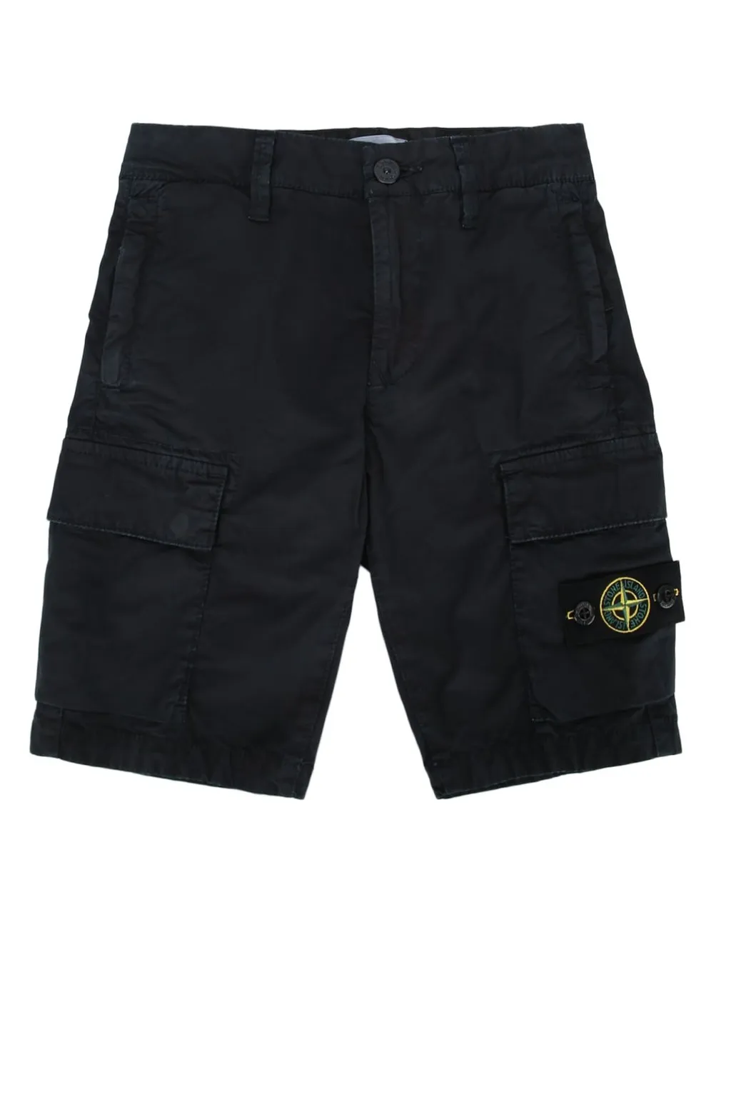 Stone Island Junior Compass-Motif Cargo Shorts
