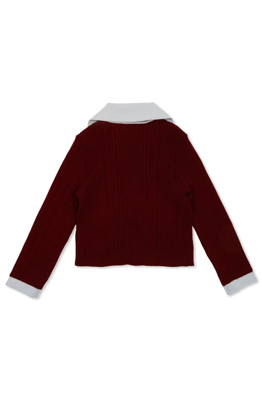 Self-Portrait Kids Ribbed Knit Cardigan