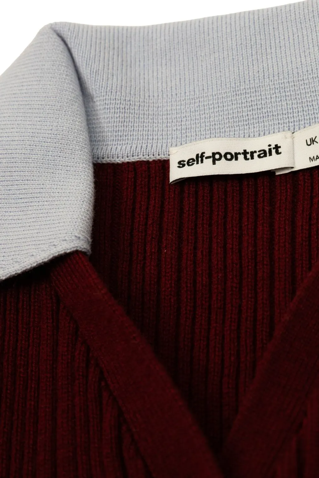 Self-Portrait Kids Ribbed Knit Cardigan