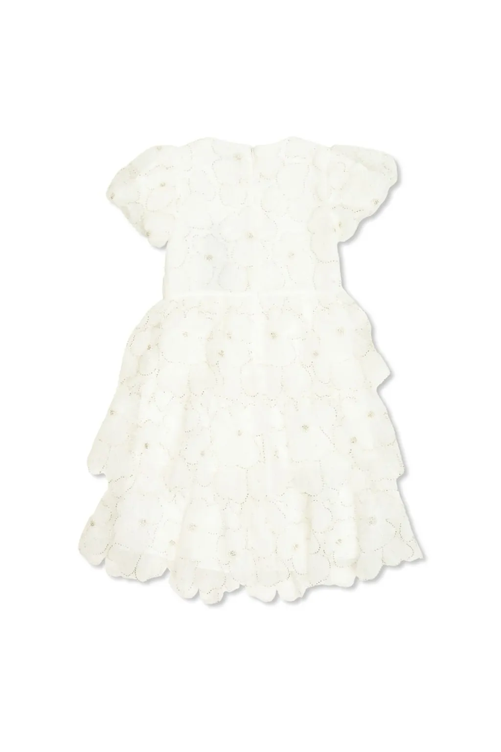 Self-Portrait Kids Floral Embellished Crewneck Dress