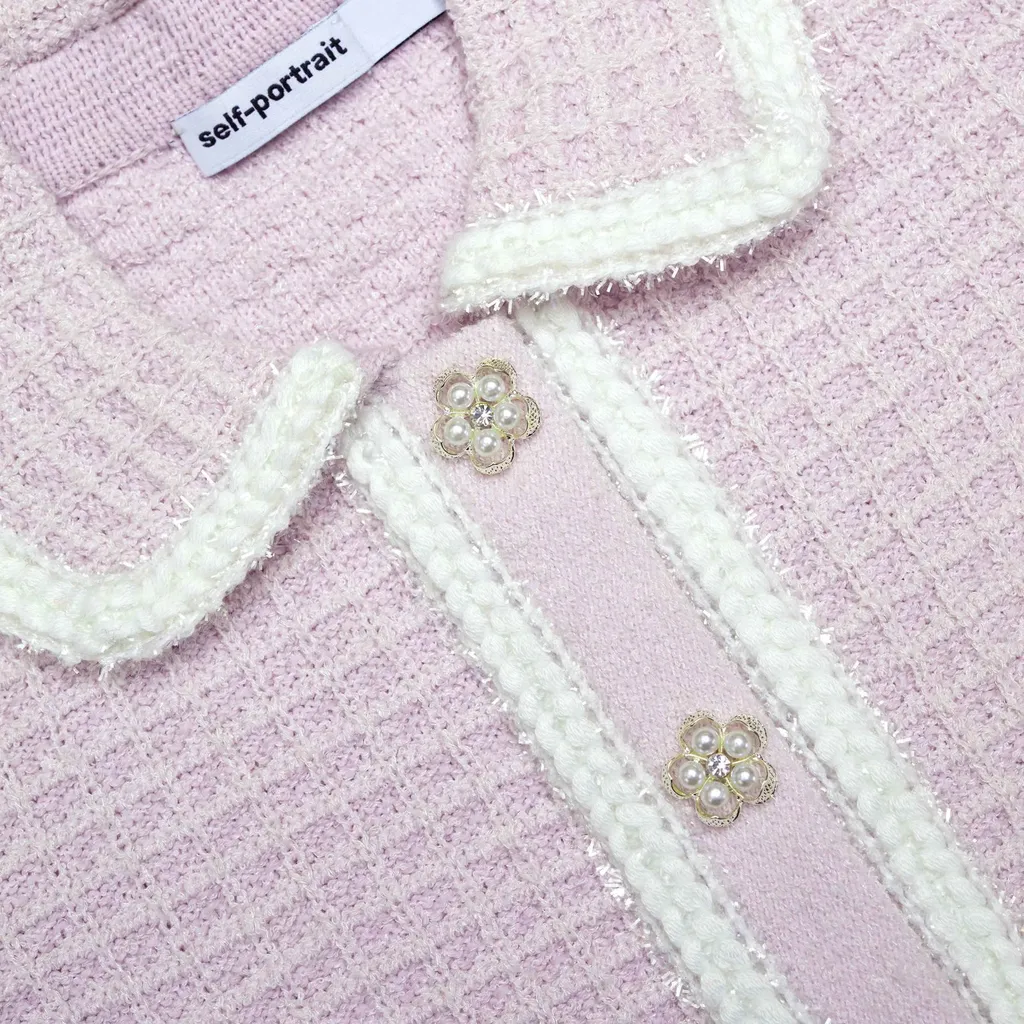 Self-Portrait Kids Button Fastened Knitted Cardigan