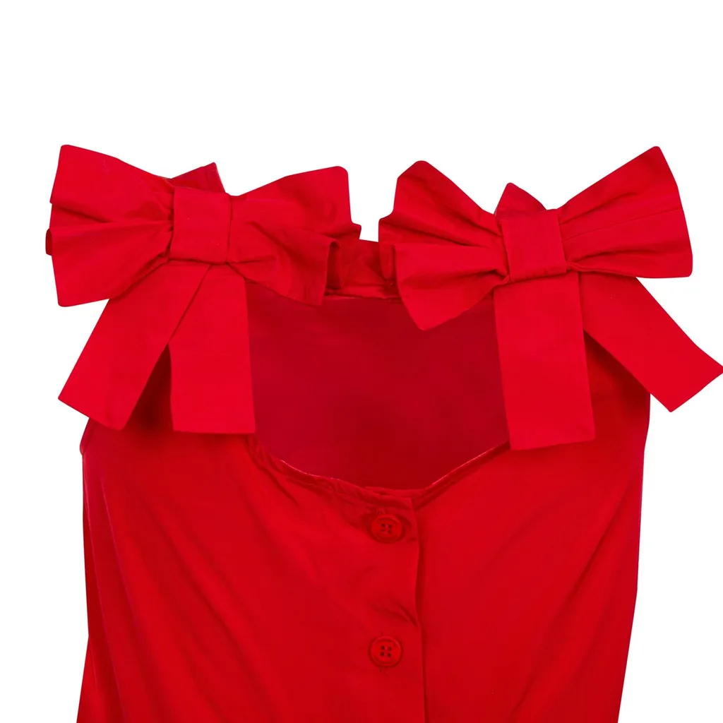 Simonetta Bow-Detailed Wide-Leg Jumpsuit