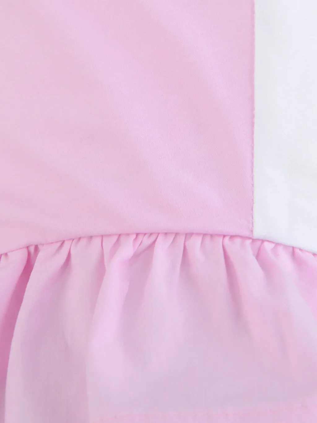 Simonetta Bow Embroidered Ruffled Dress