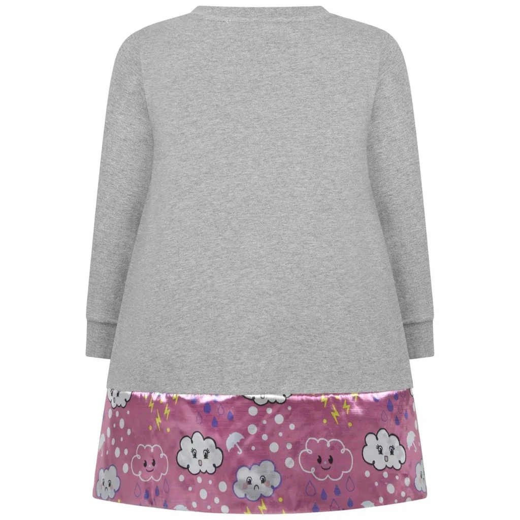 Simonetta Panelled Long-Sleeved Dress