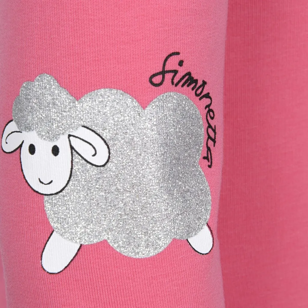 Simonetta Sheep Printed Zipped Hoodie