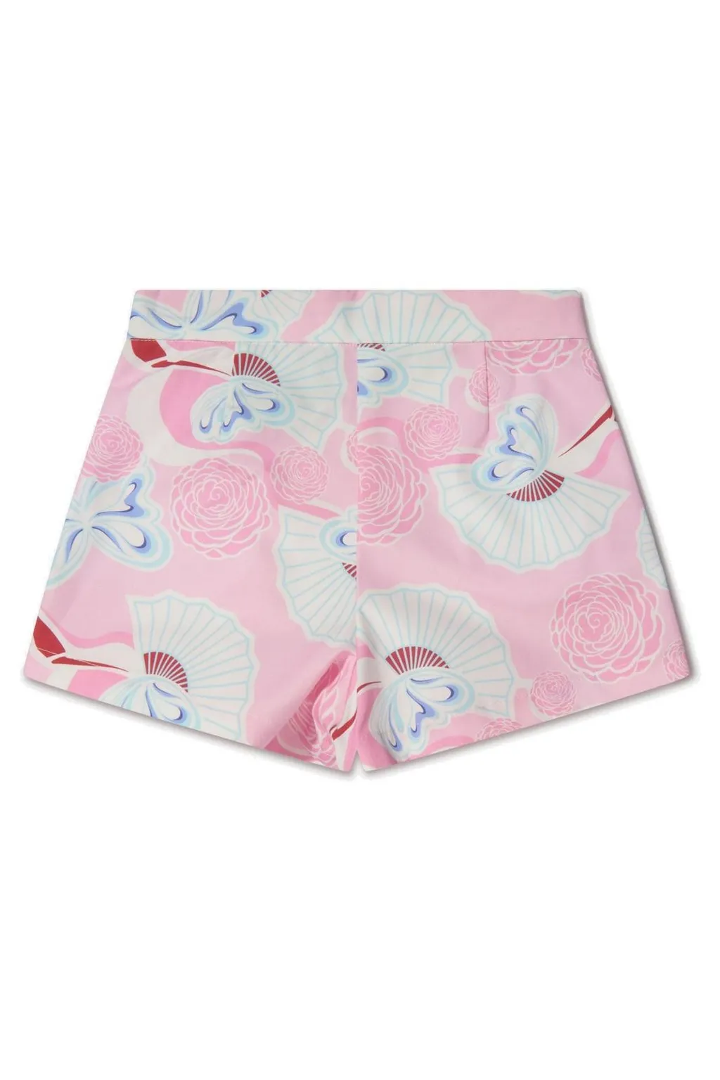 Simonetta Floral Printed Pleated Shorts