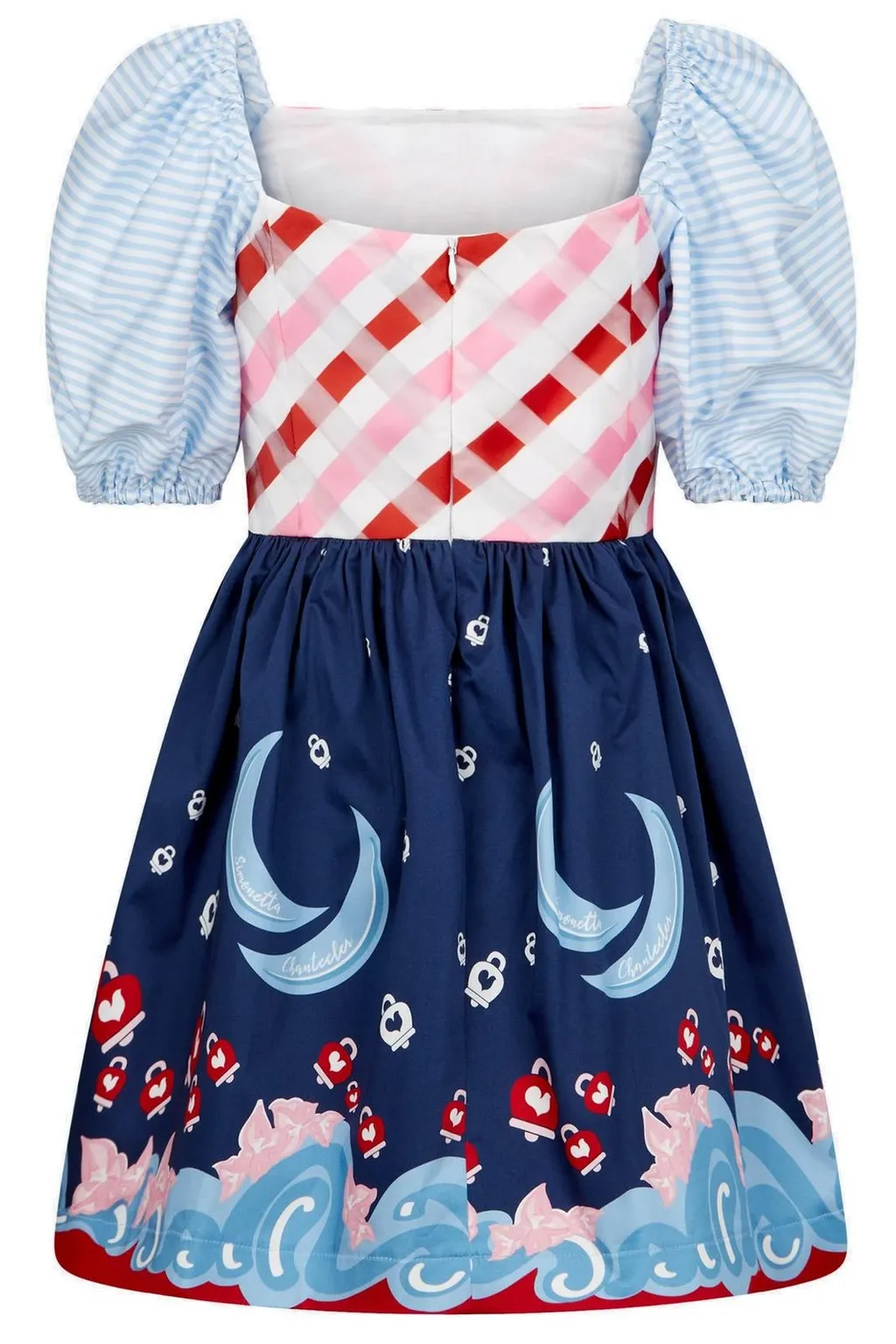 Simonetta All-Over Printed Flared Dress