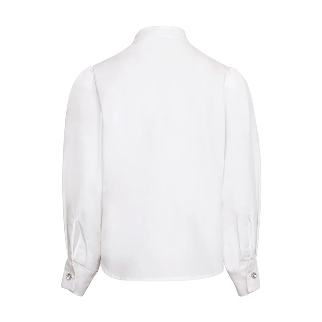 Simonetta Gathered Long-Sleeved Blouse