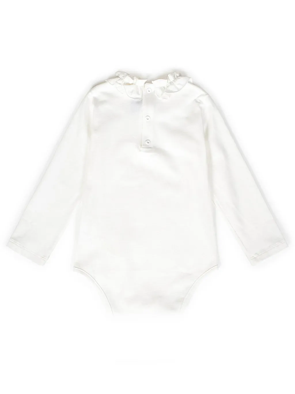 Simonetta Ruffled Long-Sleeved Romper