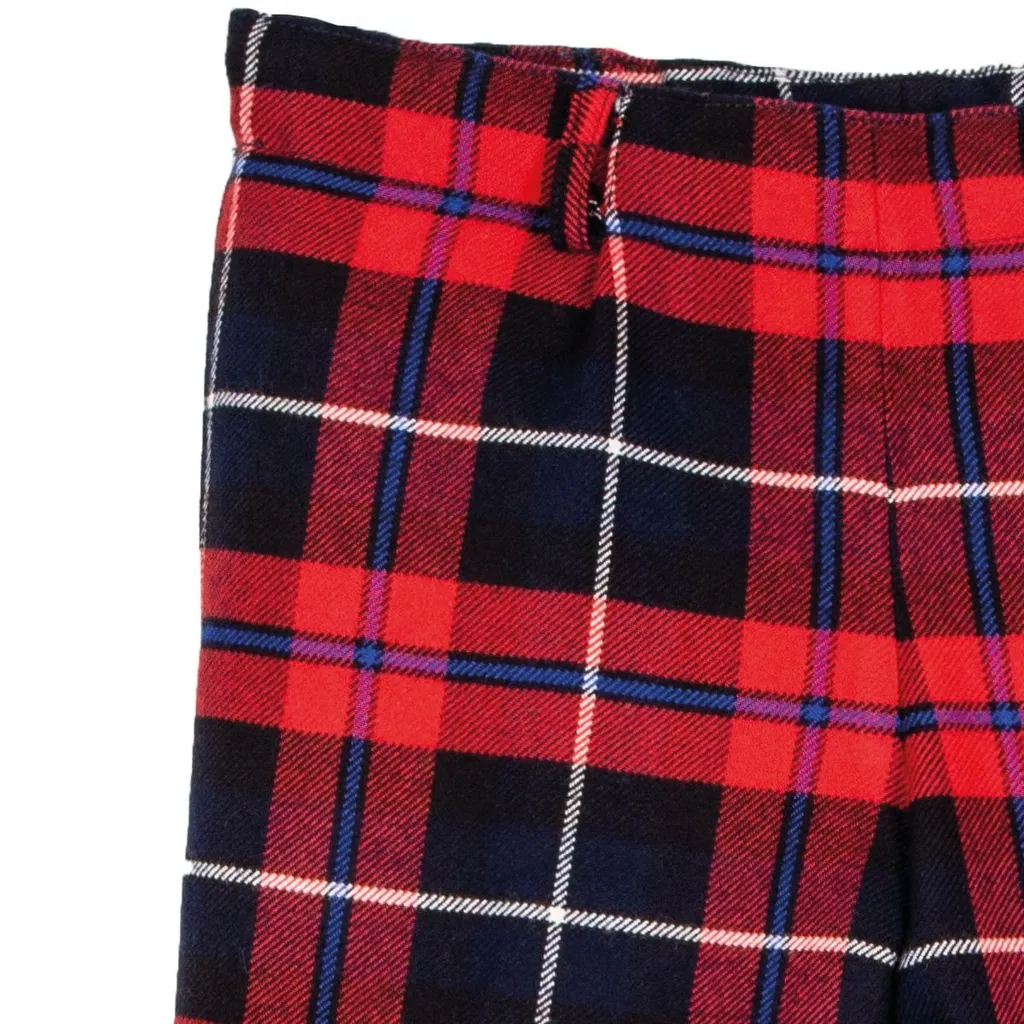 Siola Elasticated Waistband Checked Trousers