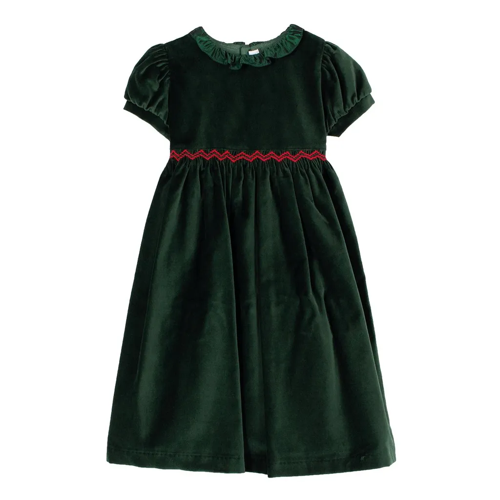 Siola Puff-Sleeved Crewneck Dress