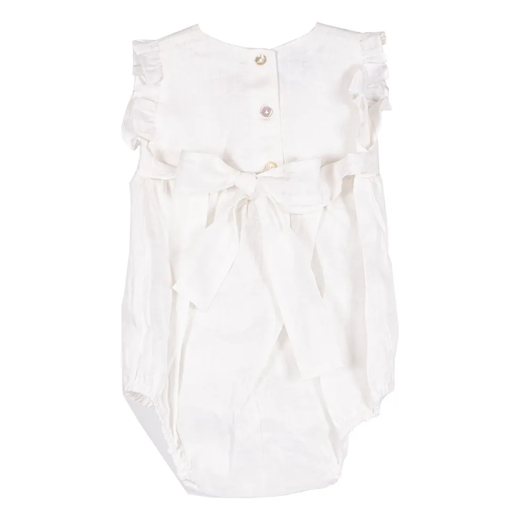Siola Sleeveless Ruffled Romper