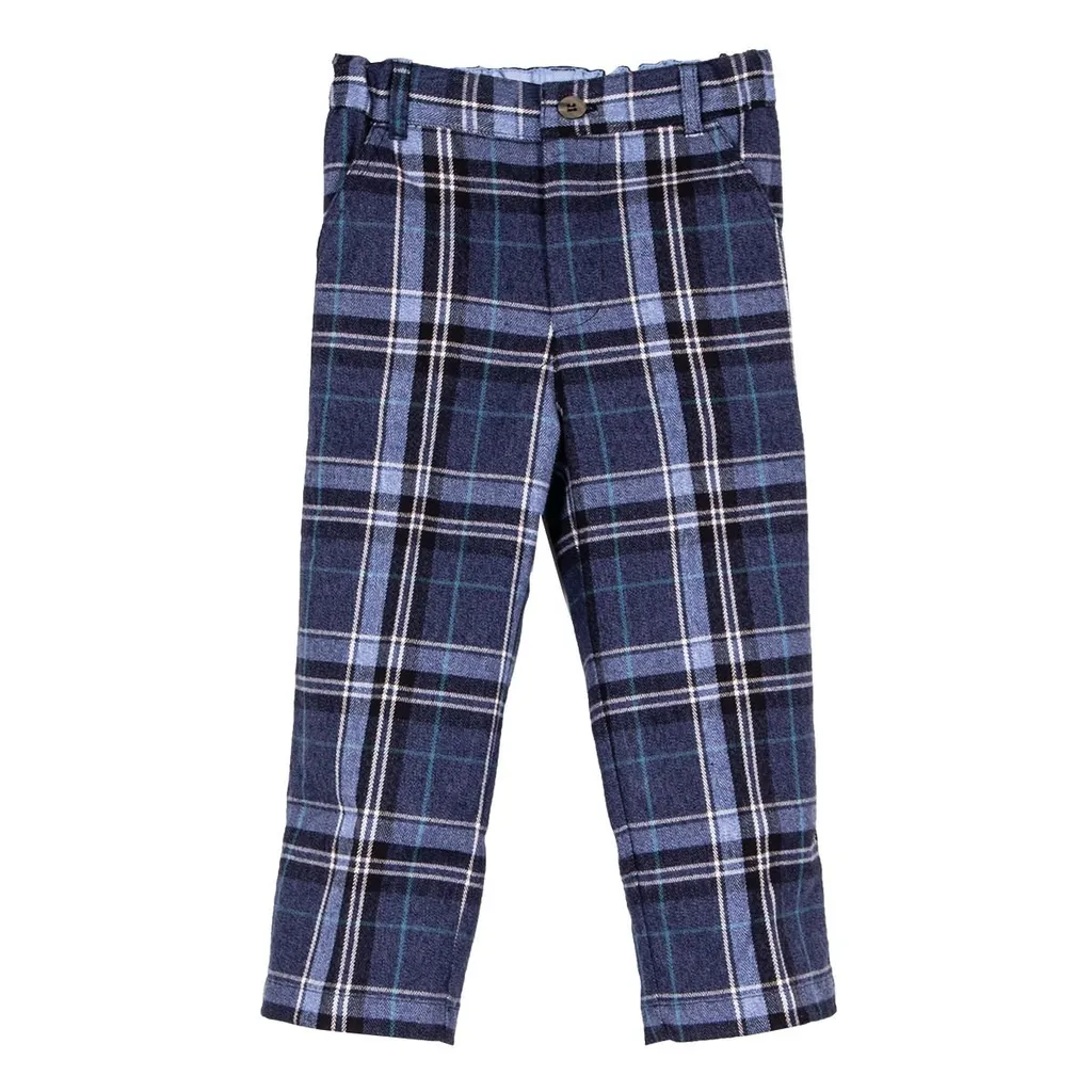 Siola Elasticated Waistband Checked Trousers