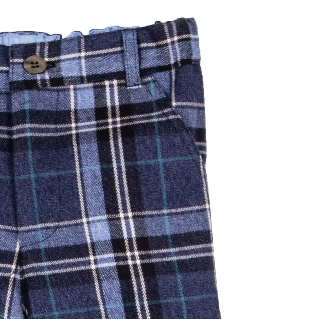 Siola Elasticated Waistband Checked Trousers