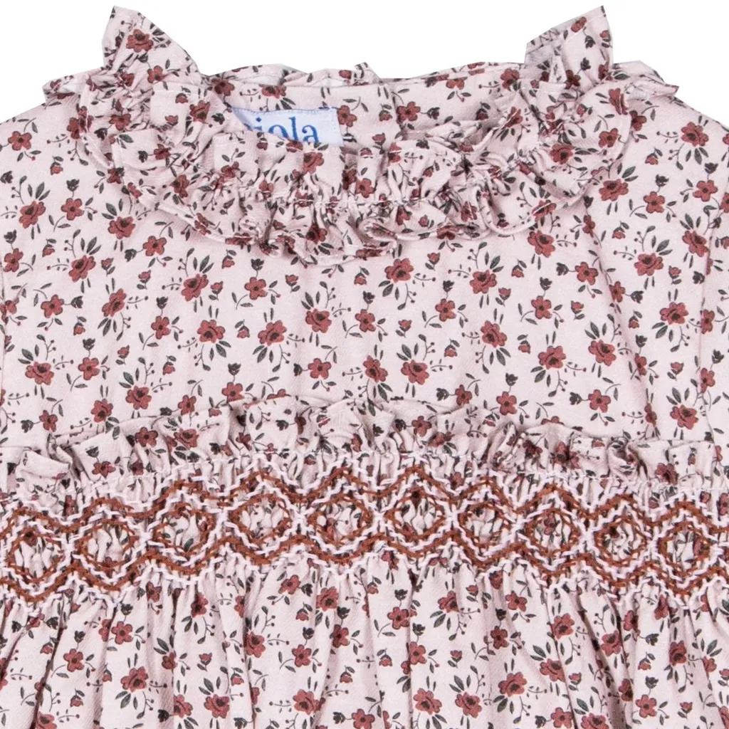 Siola Embroidered Ruffled Dress