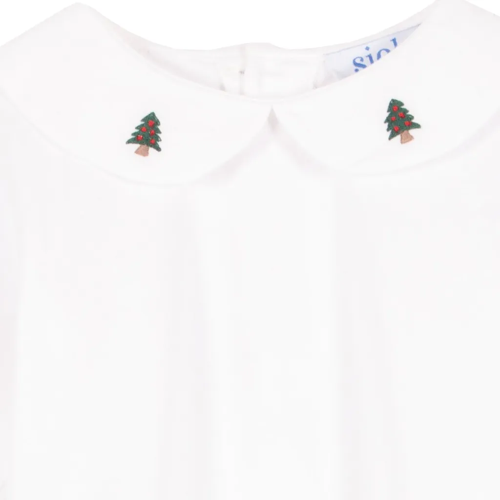 Siola Christmas Embroidered Long-Sleeved Bodysuit
