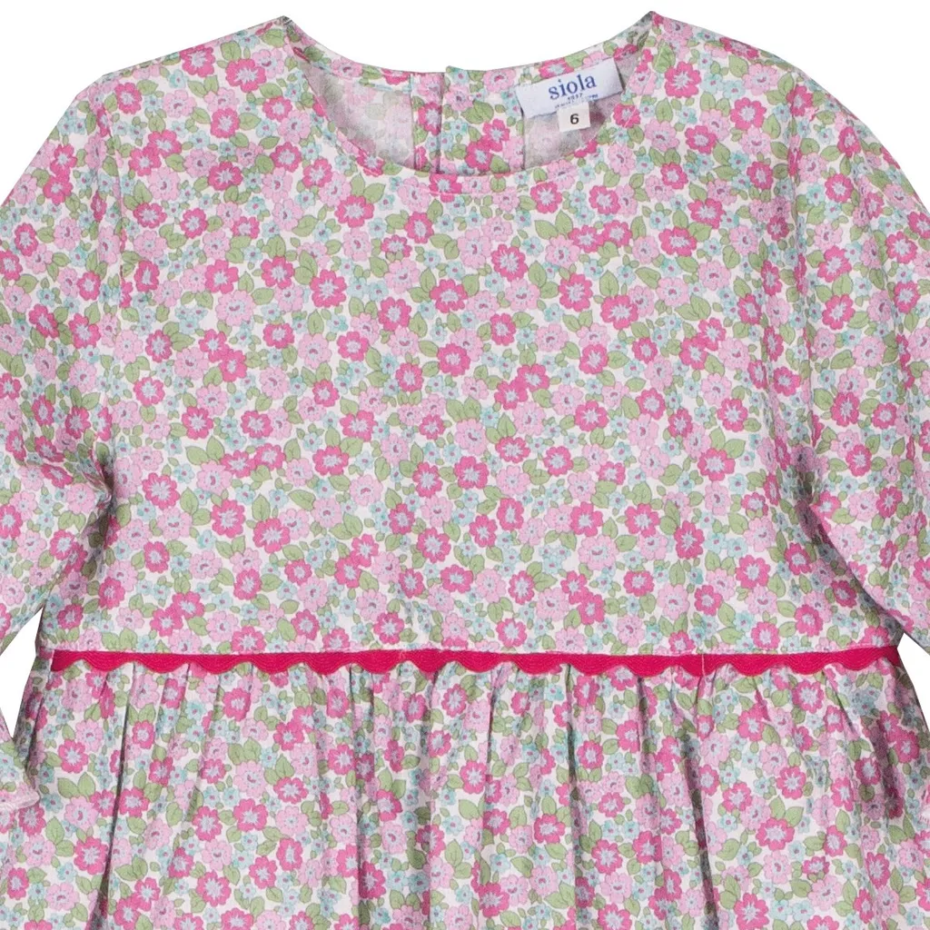 Siola Flora-Printed Short-Sleeved Dress