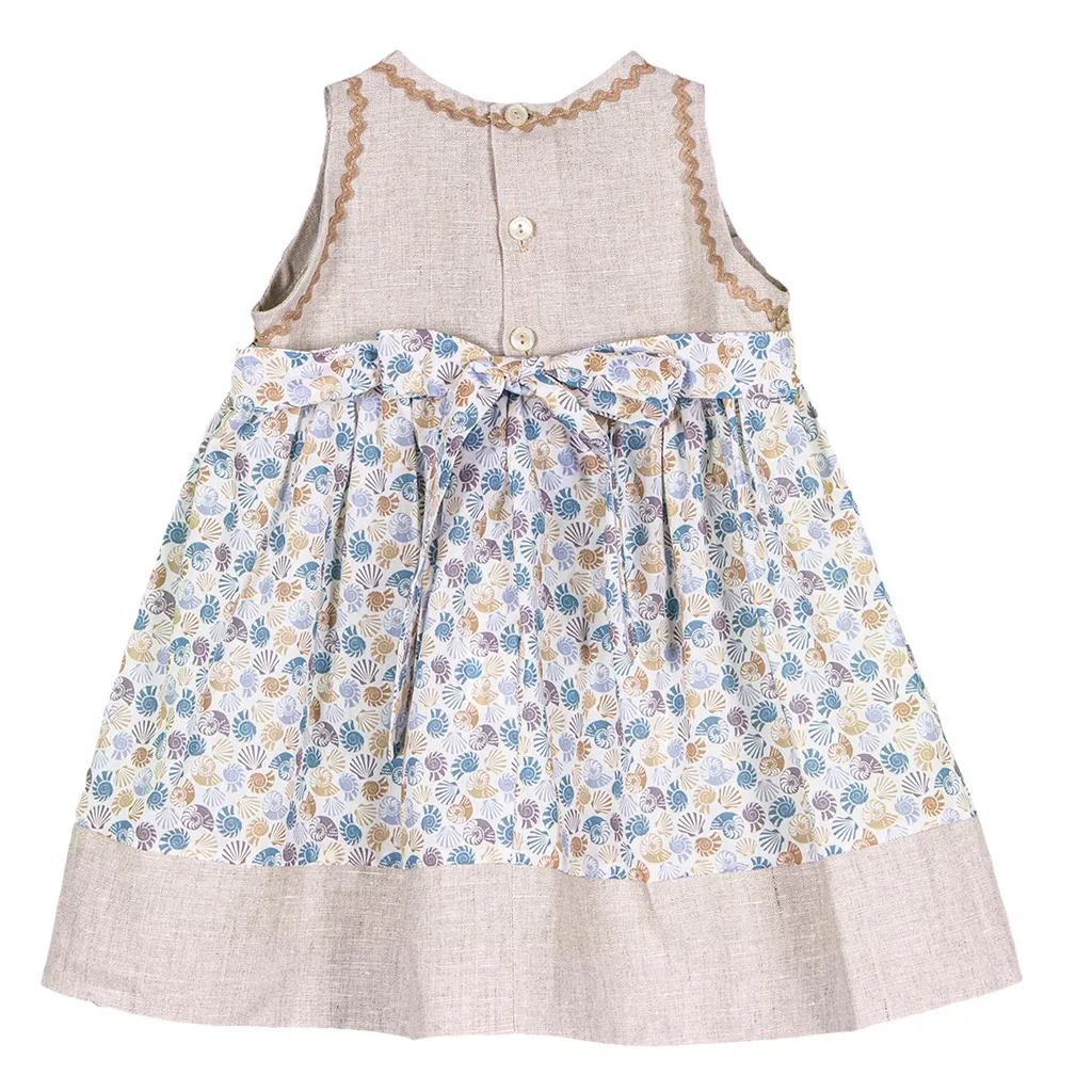 Siola Shell-Printed Sleeveless Dress
