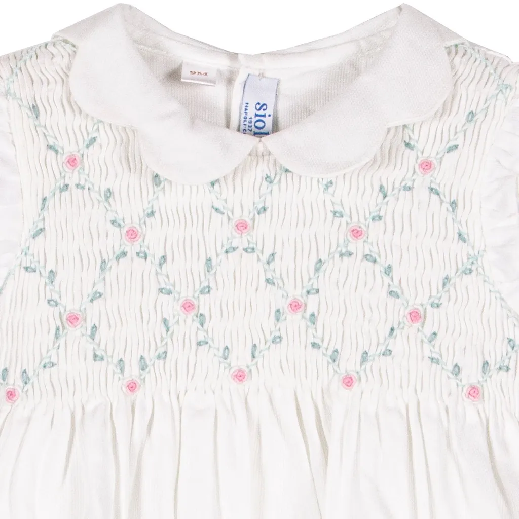Siola Floral Embroidered Ruffled Dress