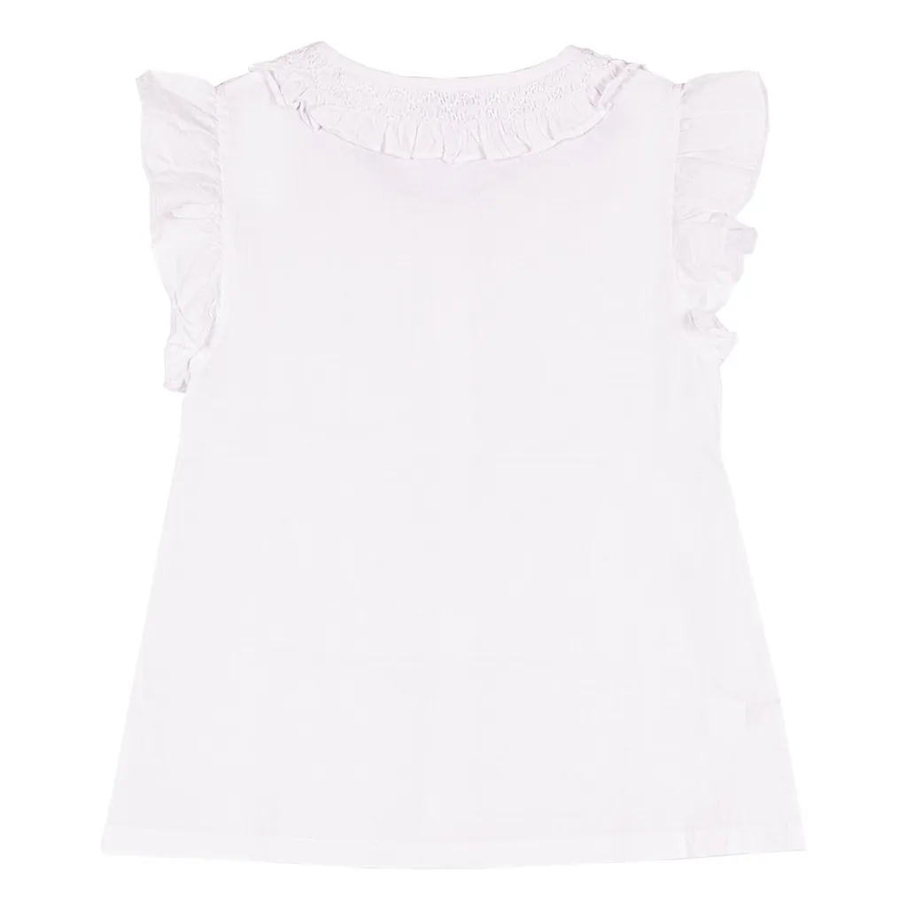 Siola Embroidered Ruffled Shirt