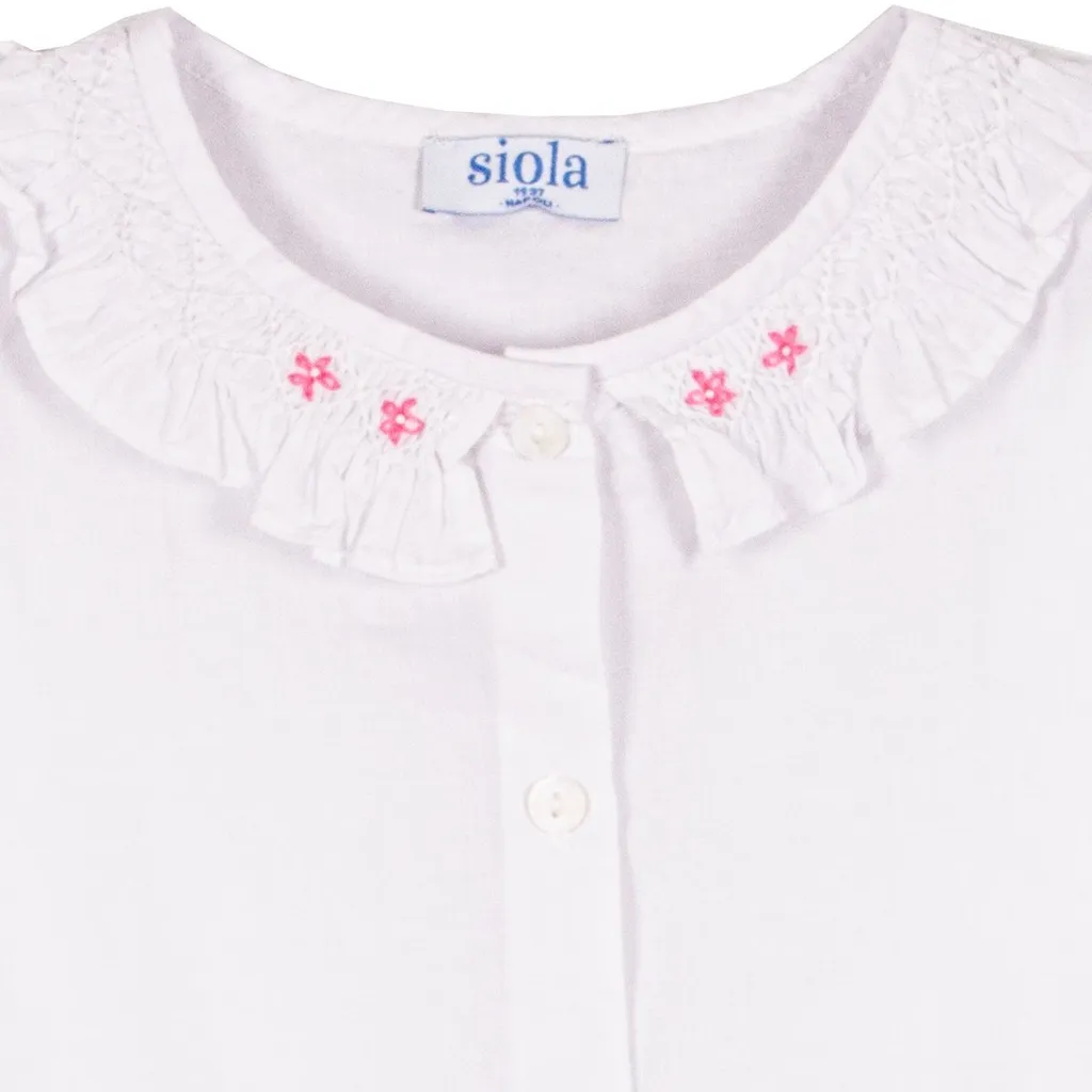 Siola Embroidered Ruffled Shirt