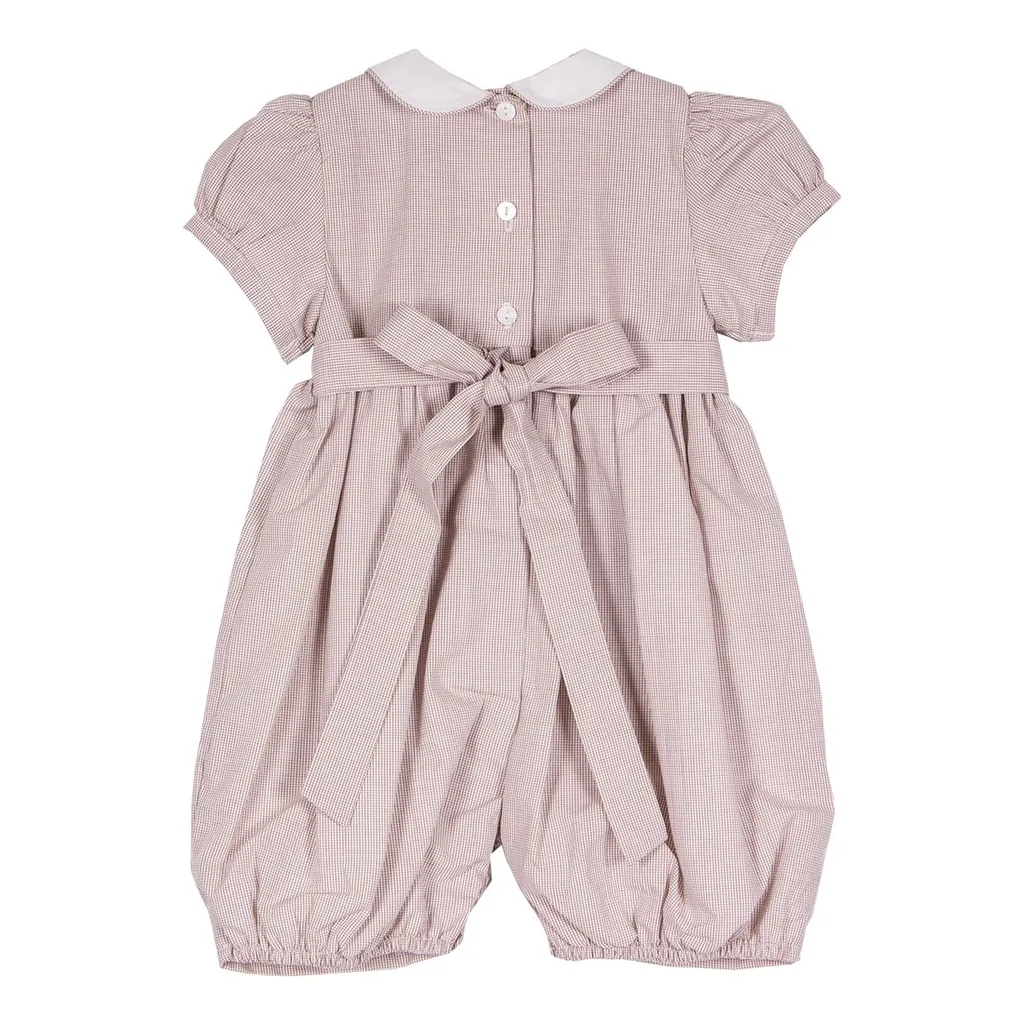 Siola Puff-Sleeved Embroidered Romper