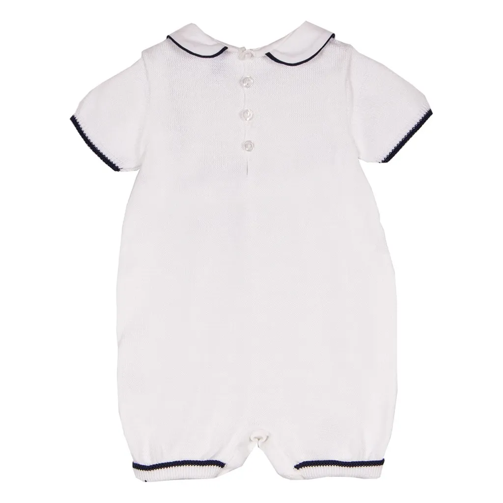 Siola Short-Sleeved Knitted Romper