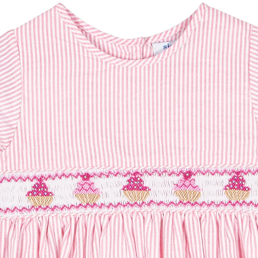 Siola Striped Crewneck Dress
