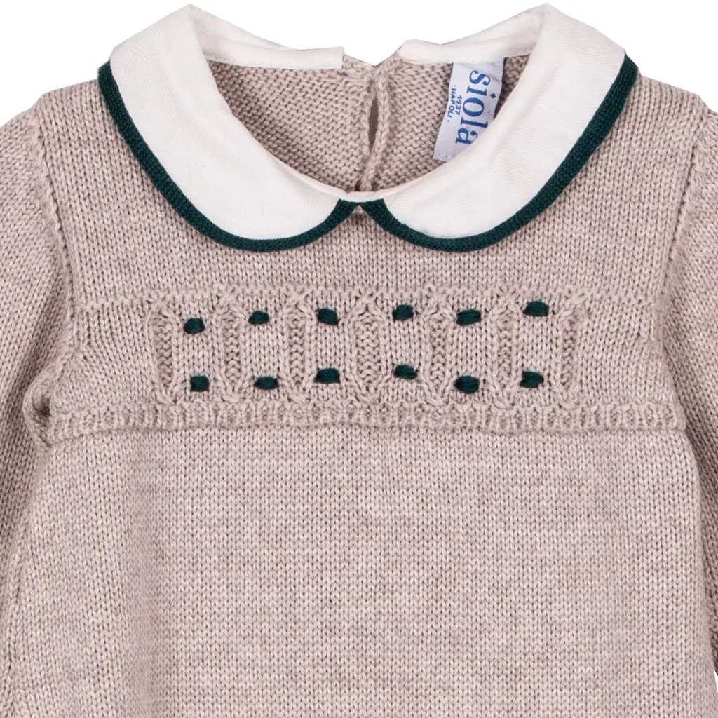 Siola Embroidered Knitted Onesie
