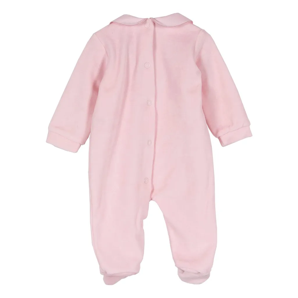 Siola Long-Sleeved Butterfly-Embroidered Onesie