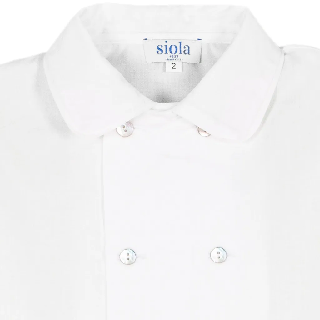 Siola Short-Sleeved Double-Breasted Shirt