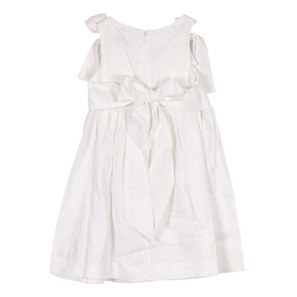 Siola Bow-Fastened Sleeveless Dress