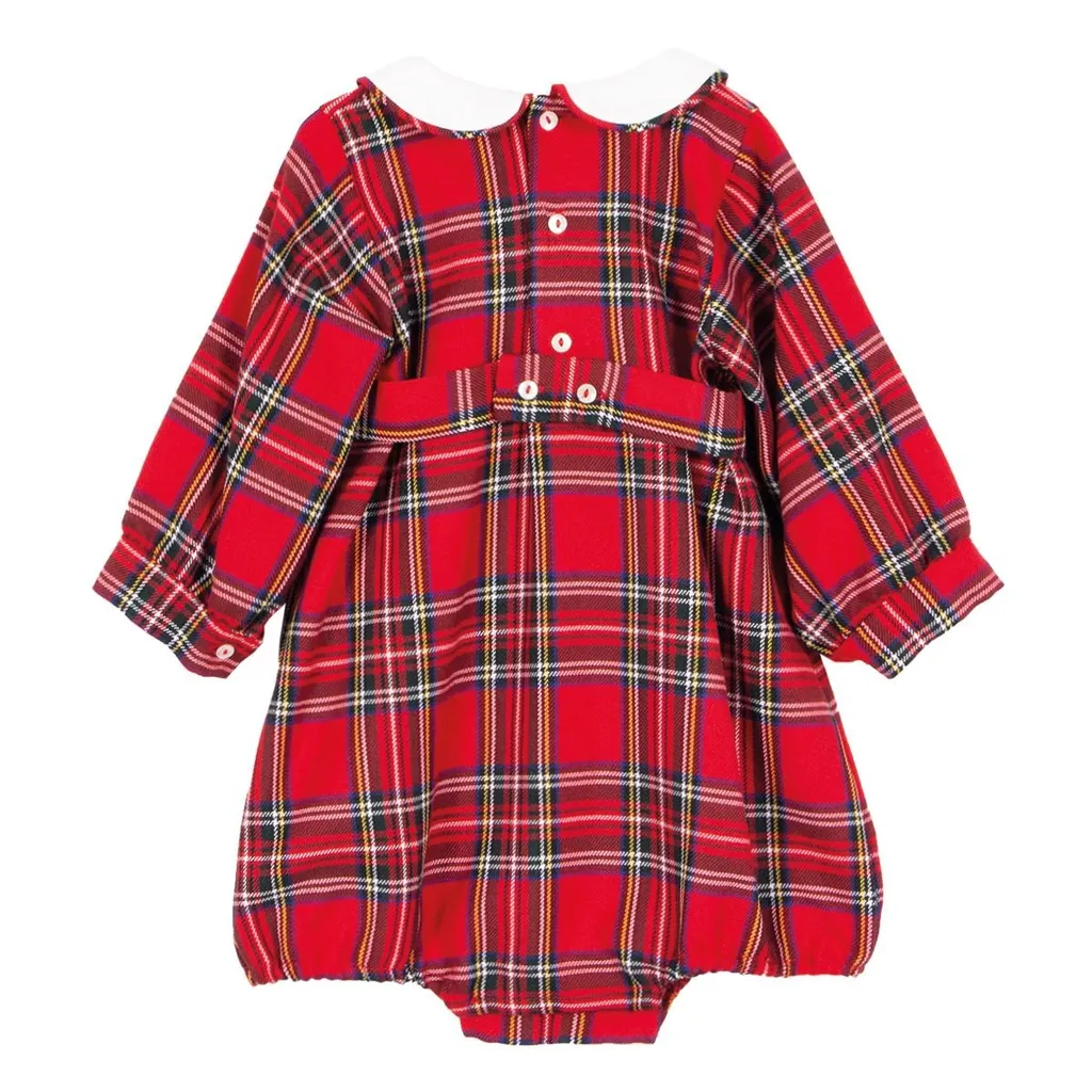 Siola Checked Long-Sleeved Romper