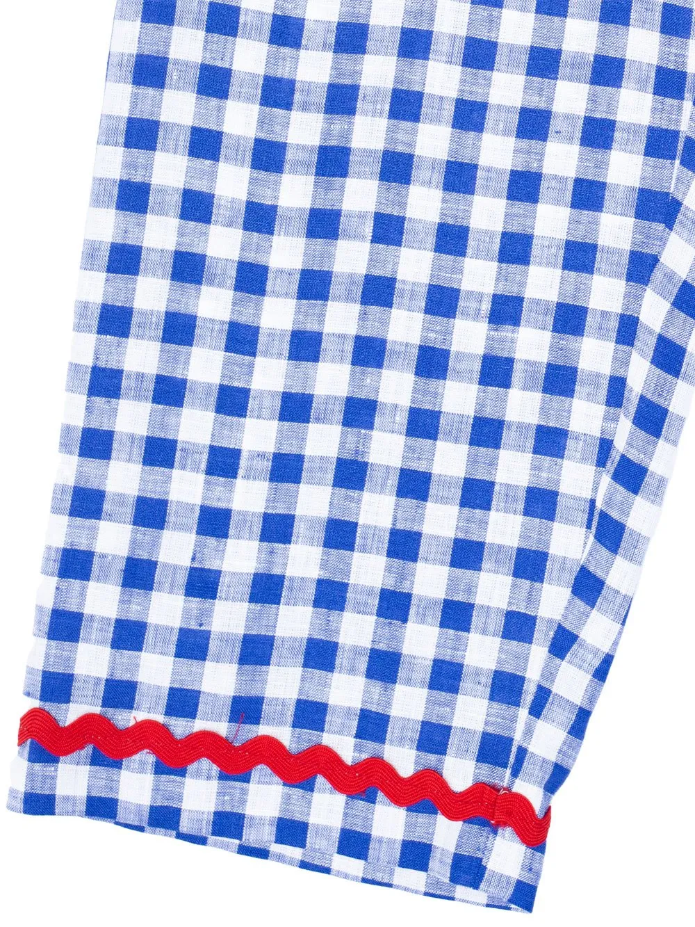 Siola Elasticated Waistband Checked Trousers