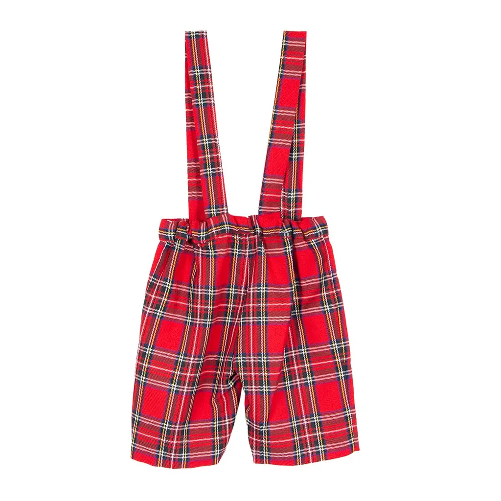 Siola Checked Elasticated Waistband Bermuda Shorts