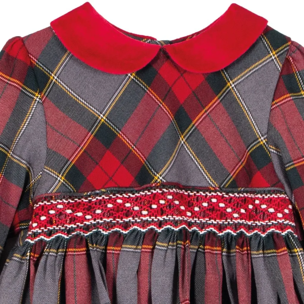 Siola Checked Long-Sleeved Dress