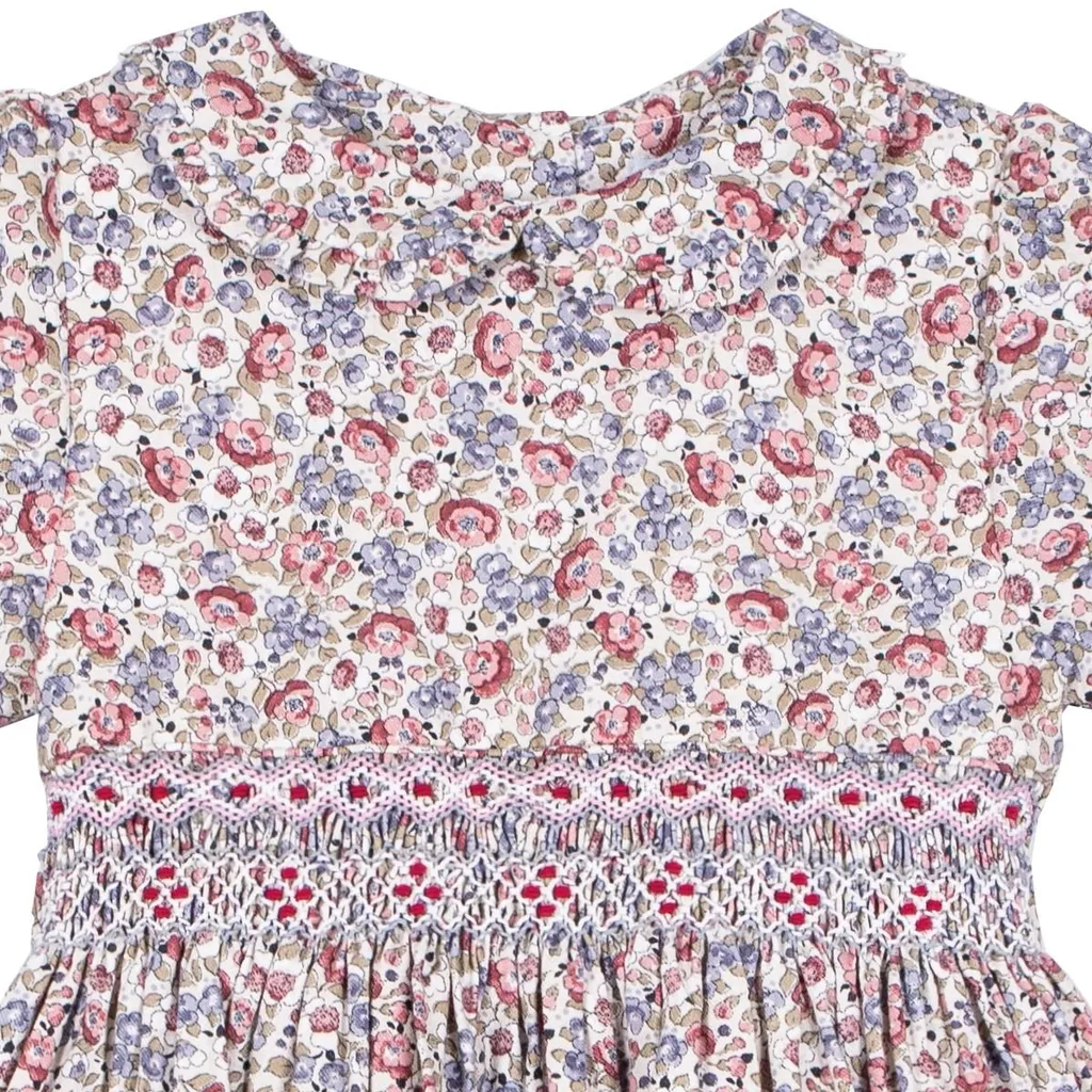 Siola Floral-Printed Puff-Sleeved Dress