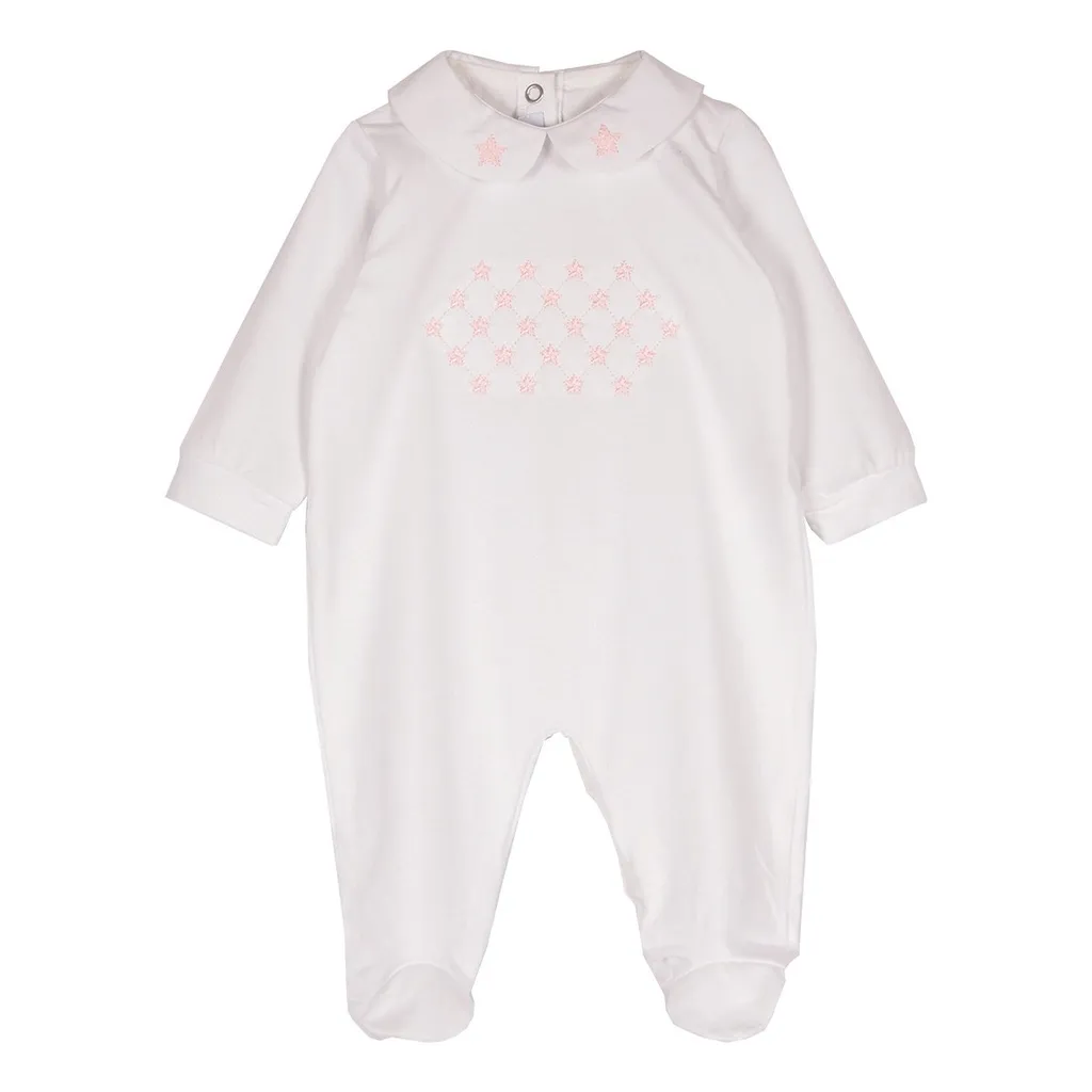 Siola Star Embroidered Long-Sleeved Onesie