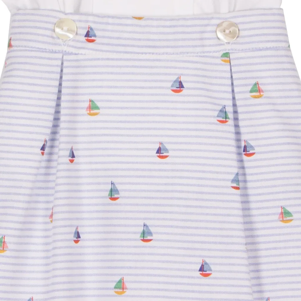 Siola Striped Short-Sleeved Romper