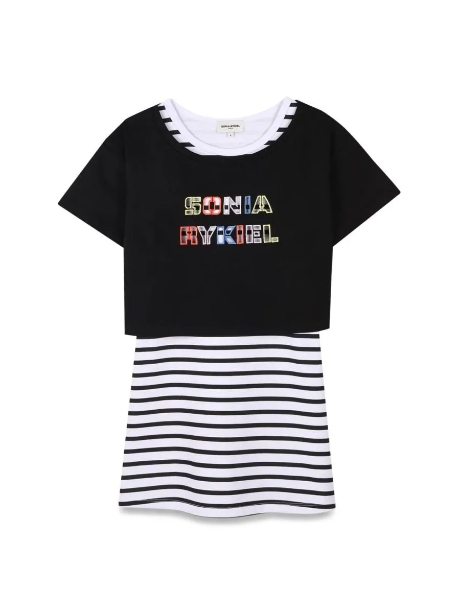 Sonia Rykiel Enfant Striped Layered Dress