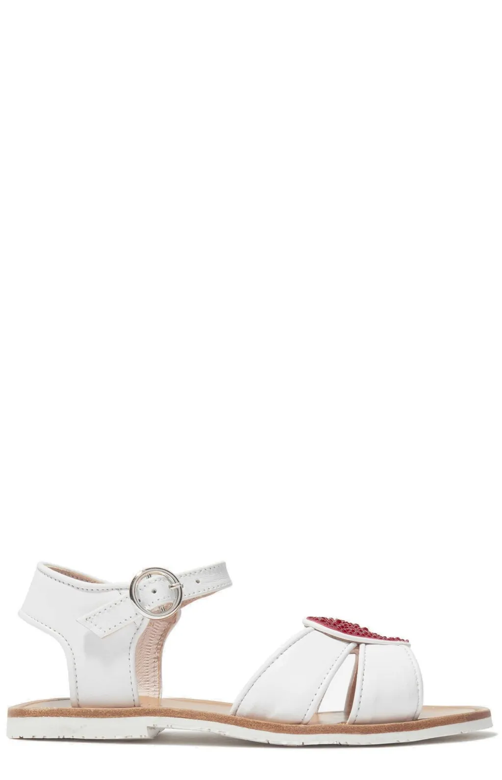 Sophia Webster Mini Heart-Patch Embellished Sandals