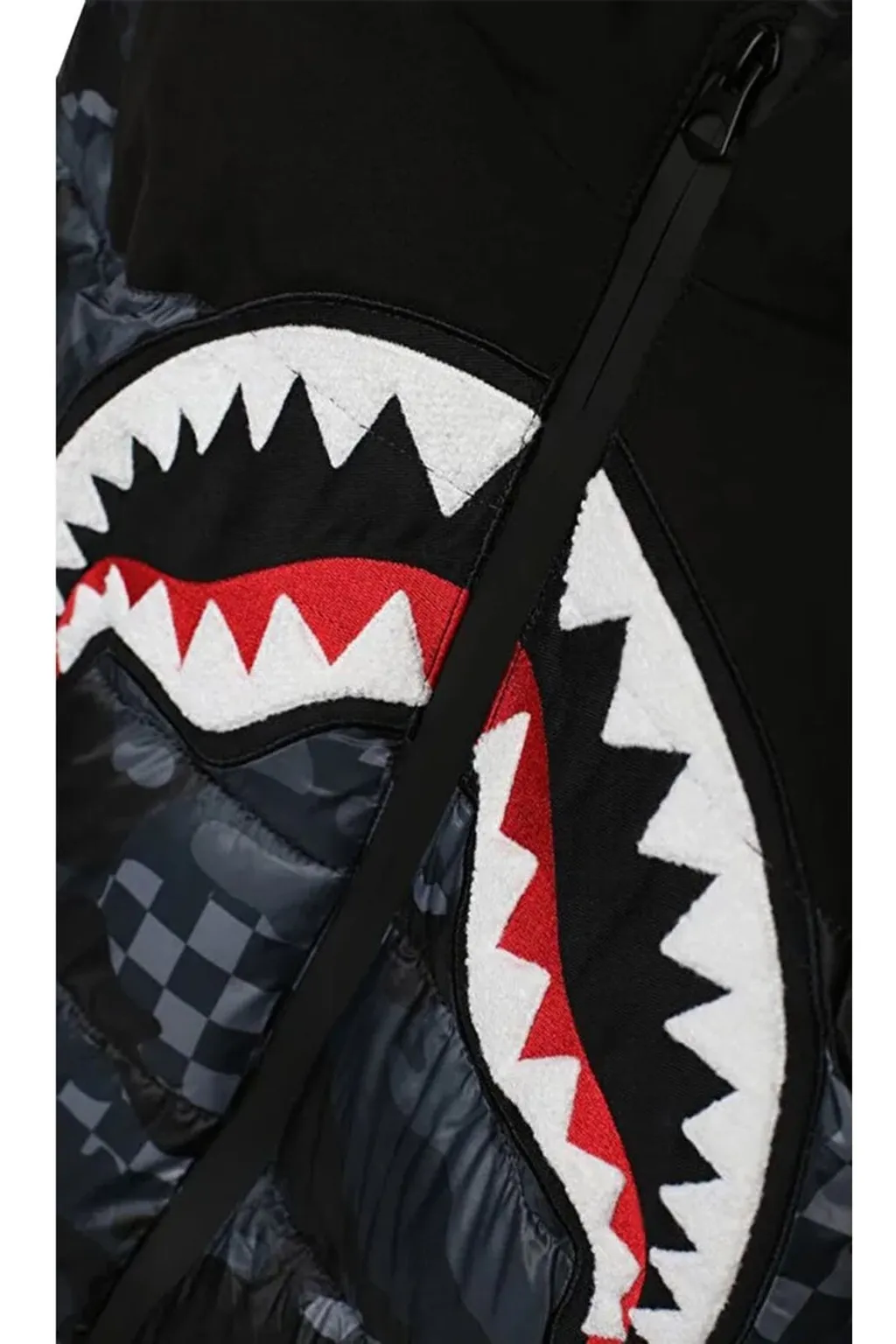 Sprayground Kids Shark Print Down Jacket