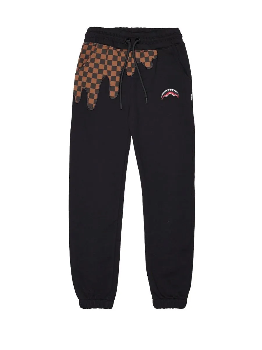Sprayground Kids Checkered Logo Pants