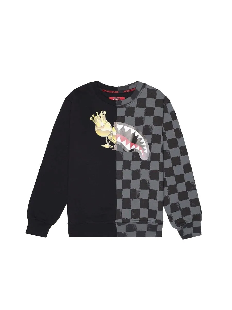 Sprayground Kids Astromane Checkered Sweater