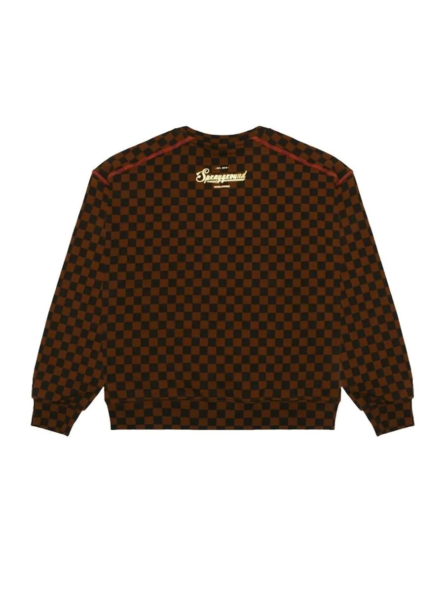 Sprayground Kids Checkered Shark Sweater