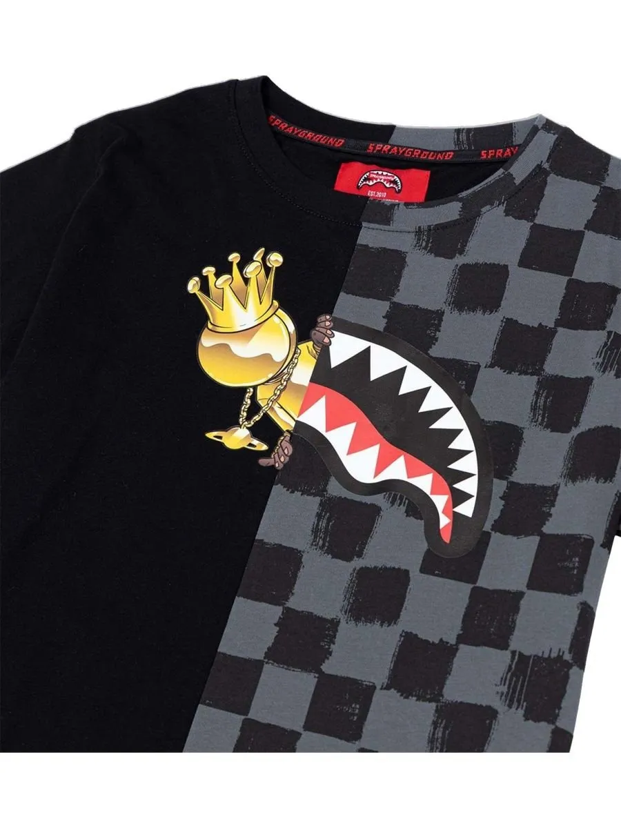 Sprayground Kids Astromane Checkered T-Shirt