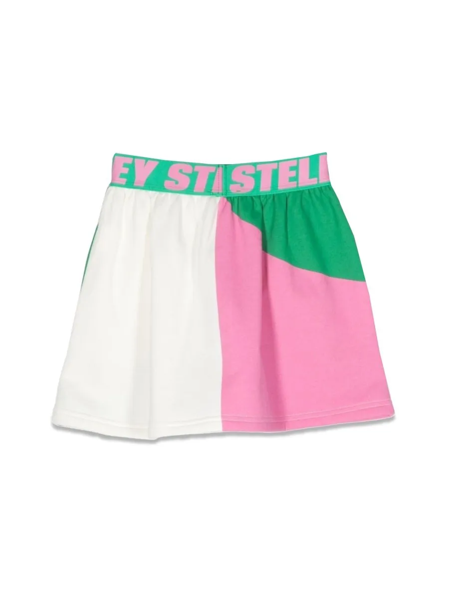 Stella Mccartney Logo Waist Sweatshirt Skirt